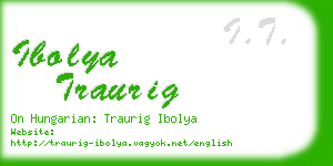 ibolya traurig business card
